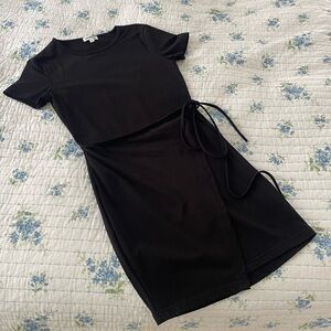 Superdown Tie Black Dress